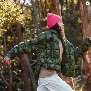 NWT Free People FP Movement Scrunchy Glossy Pippa Packable Puffer Jacket